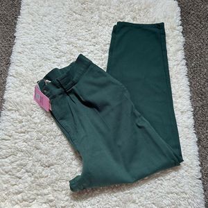 Lucy & Yak Green Organic Twill Addison Tapered Trouser Size 40L